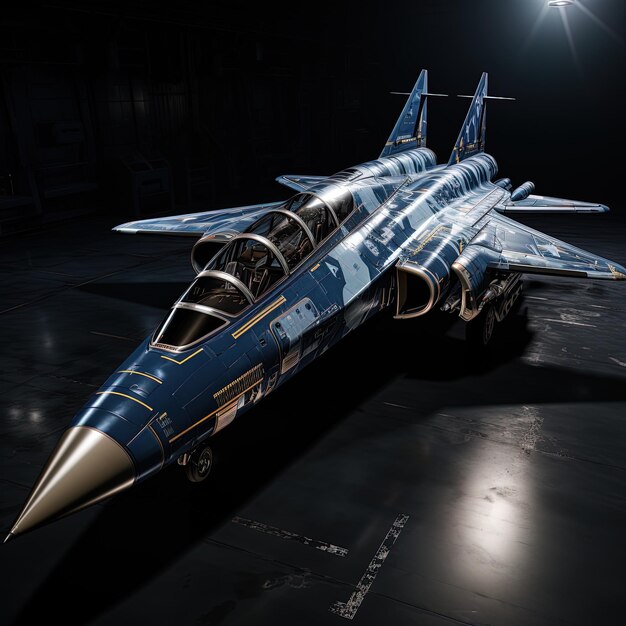 a blue jet with the word navy on the side