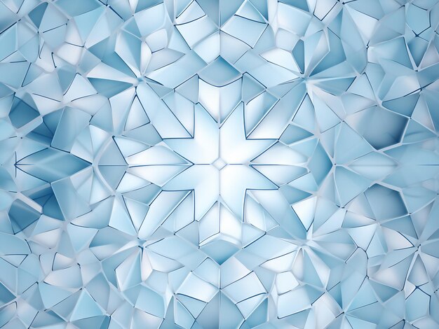 Blue kaleidoscopic image artwork ai generation