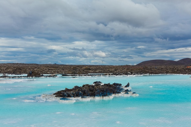 The blue lagoon geothermal bath