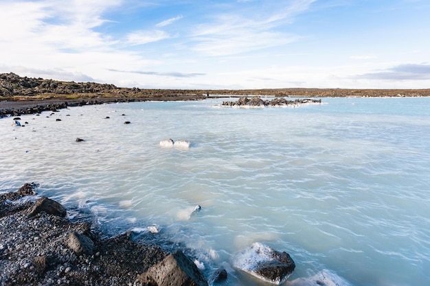 Blue Lagoon Geothermal lake in Grindavik field