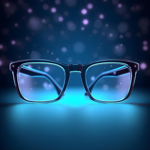 Premium Photo | Blue light blocking glasses