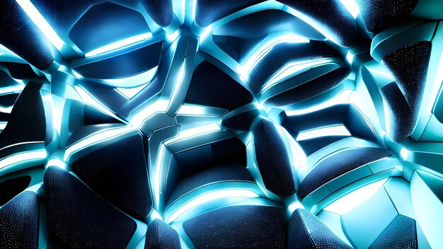 Premium AI Image | A blue light is illuminated with a blue light that ...