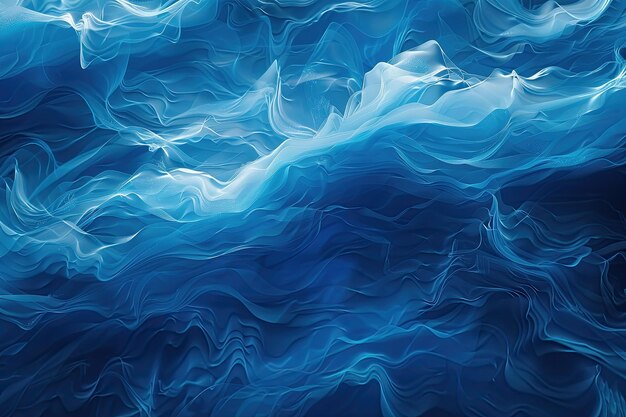 Blue Light Wave Abstract Background