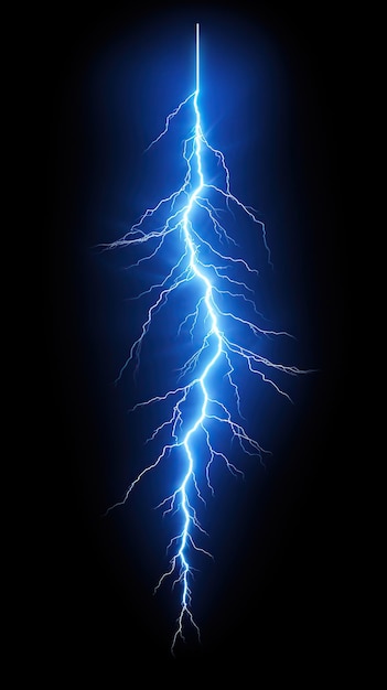 a blue lightning bolt element