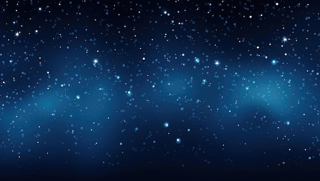 blue lights with falling stars on a dark night sky in the style of soggy