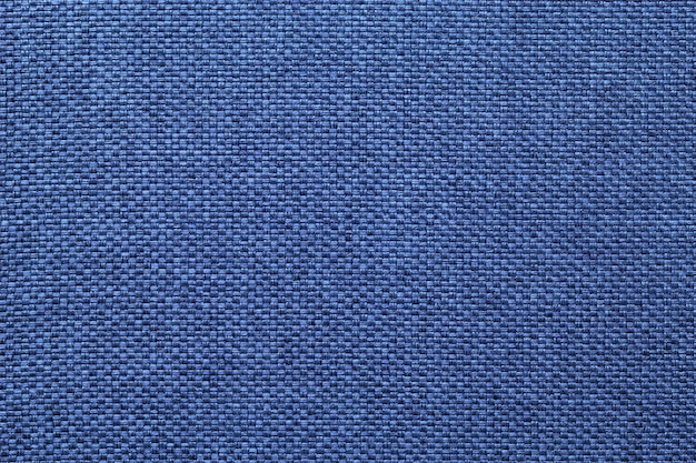 Blue linen cloth as background natural fabric texture