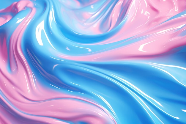 Blue liquid abstract background generative ai