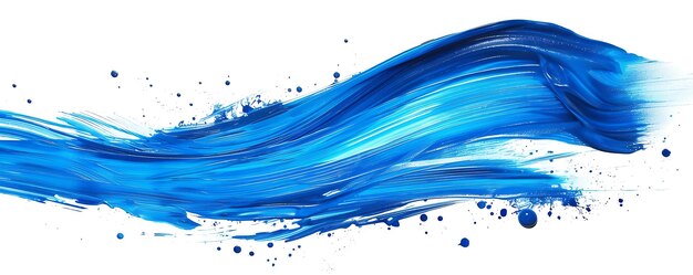 blue liquid is poured into a white background