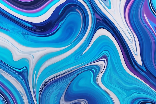 blue liquid marble abstract background