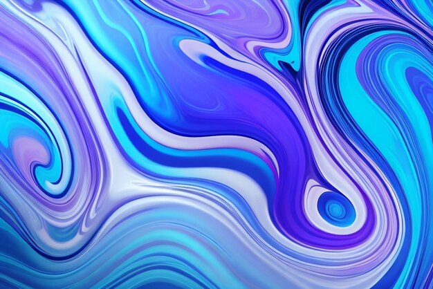 Blue liquid marble abstract background