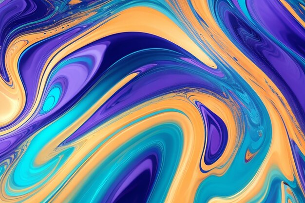 blue liquid marble abstract background