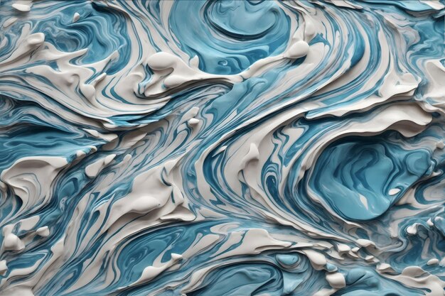 Blue Liquid Paint Style 3D Marble Texture Oil Paint Marble Texture Background 3D Marble Texture 3D Texture Background AI Generative