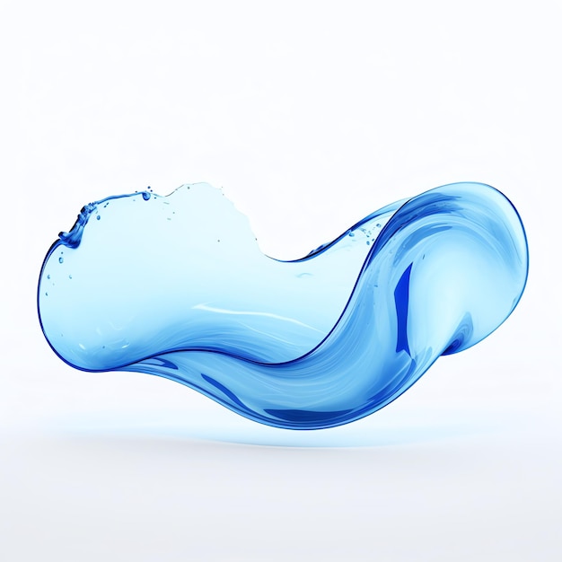 Photo a blue liquid splashing out of it