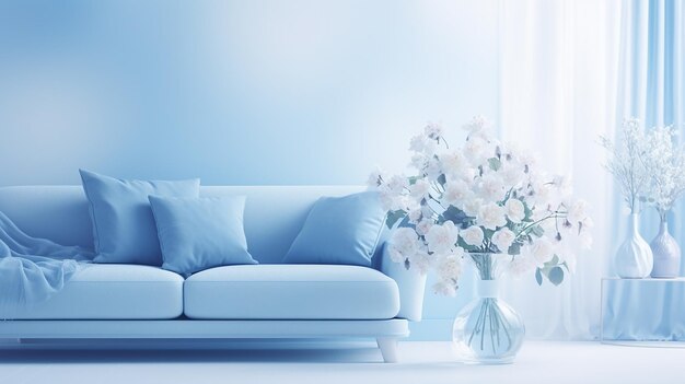 Blue lounge serenity