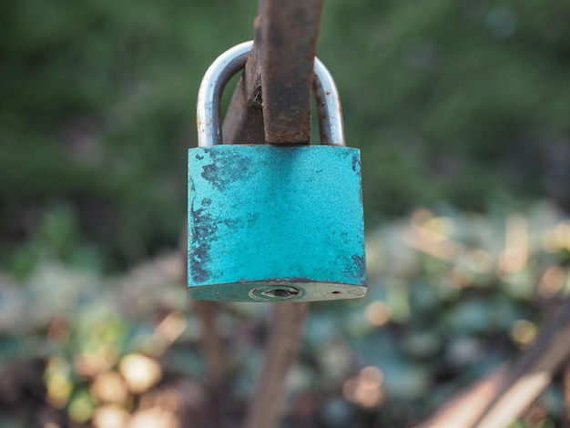 Blue love lock