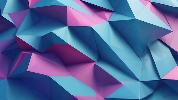 Blue low poly abstract background triangles geometric shape