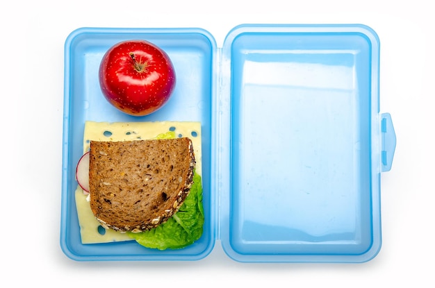 Blue lunch box