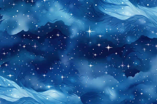 Голубая волшебная звездная ночь Беспрепятственный векторный рисунок с звездной текстурой мрамор ar 32 v 52 Job ID 1197ab822c7d48b7b01386600c7d8ba4