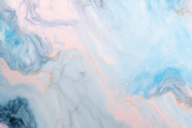 A blue marble background with pink and blue colors