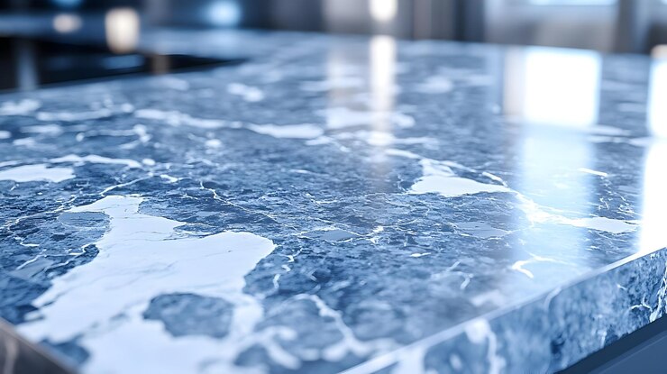 Blue Marble Texture Background