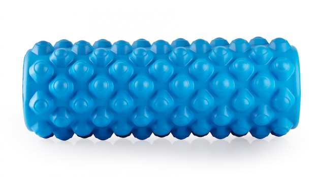 Blue massage foam roller