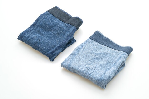 blue men underwear isolated on white surface