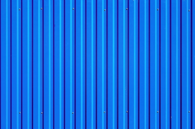 Blue metal profile fence Background image