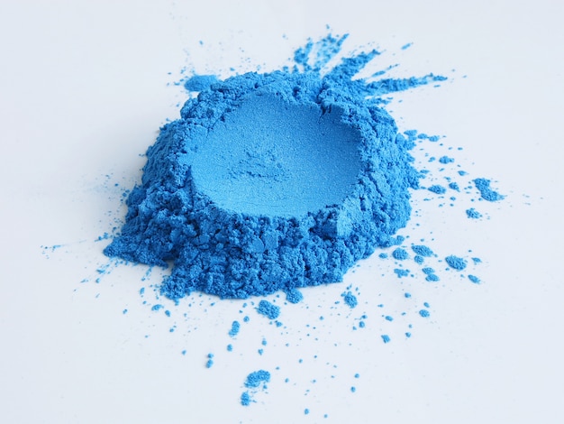 Blue mica powder pigment for cosmetic