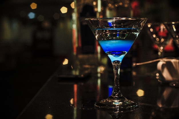 Blue mocktail