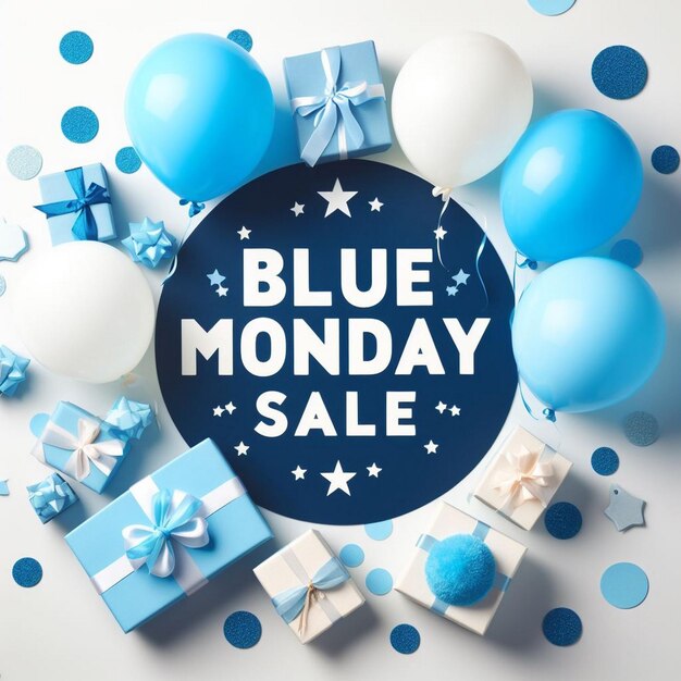 Photo blue monday background images blue monday sale background images blue monday images