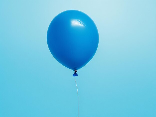 Blue monday celebration with blue balloon background