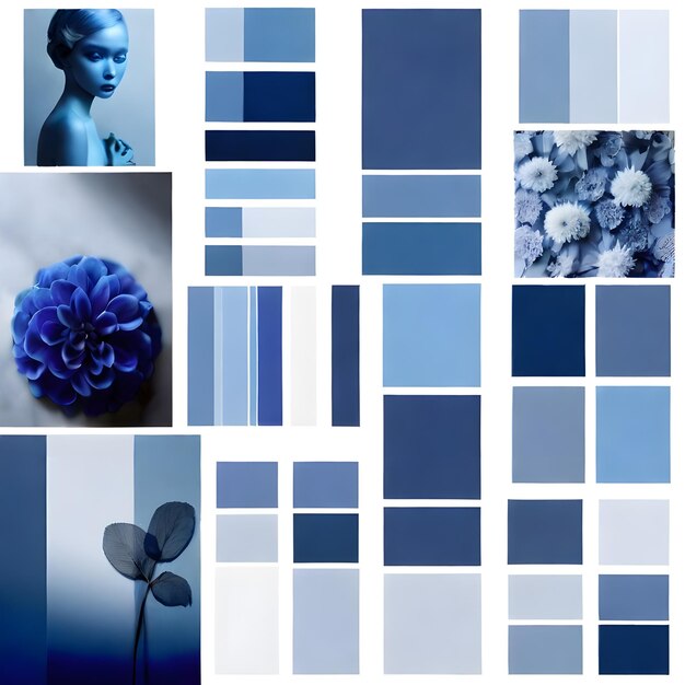 Photo blue mood board inspiration