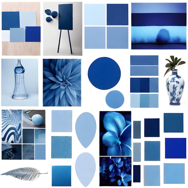 Photo blue mood board inspiration