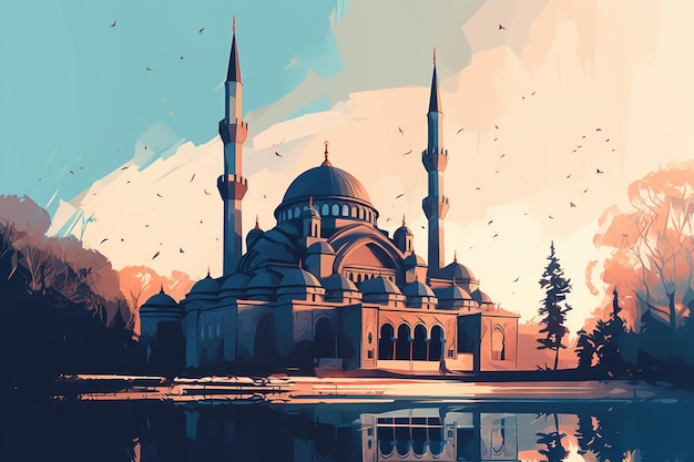 A blue mosque in istanbul