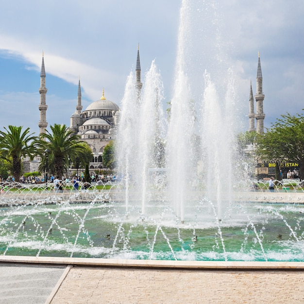 La moschea blu (moschea sultanahmet) ad istanbul in turchia