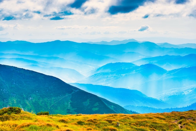 Blue mountains peaks