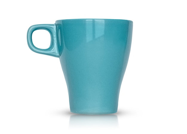 Photo blue mug isolated