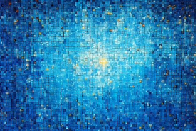Photo blue multitone mosaic background