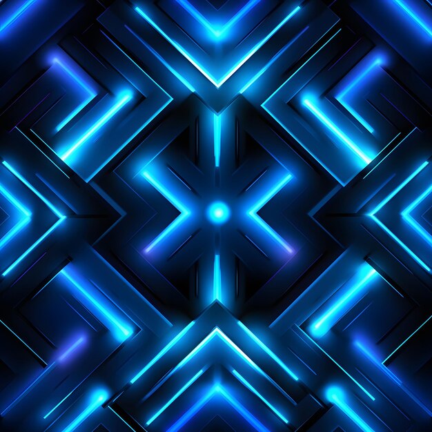 Photo blue neon pixel light