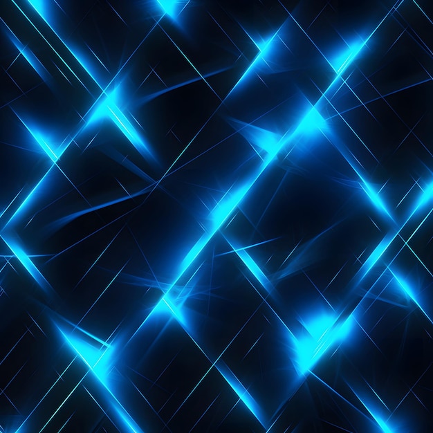 Фото Синий неоновый пиксельный свет