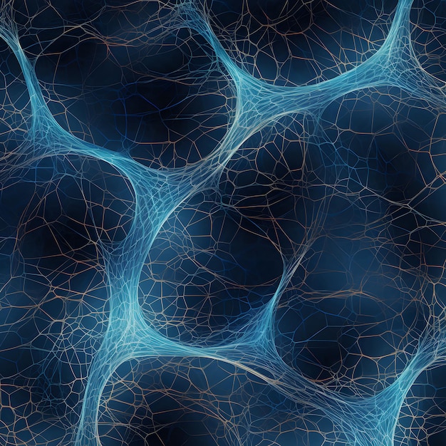 Blue neural pattern