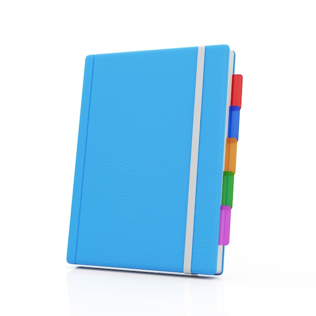 Blue Notebook on white