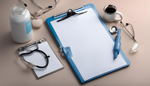 a blue notebook with a pen on it and a pen on the top of it