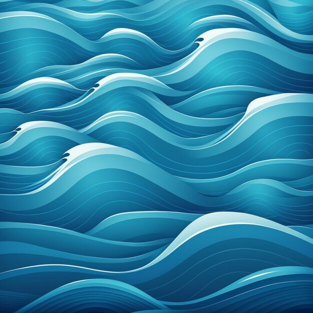 Photo blue ocean pattern