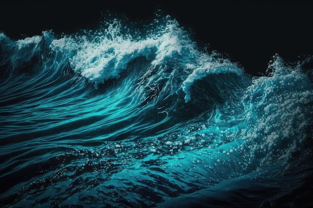 Blue ocean water texture background