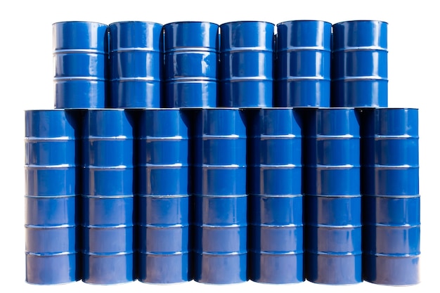 Blue oil tanks