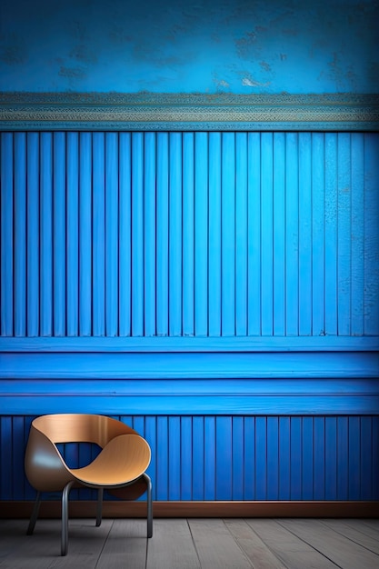 Blue old wall