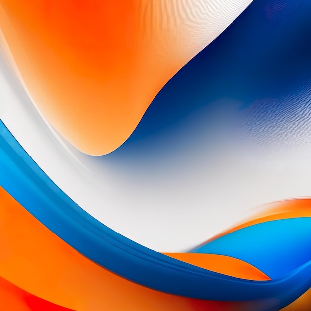 Blue and orange abstract background