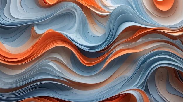 Blue and Orange Abstract Background