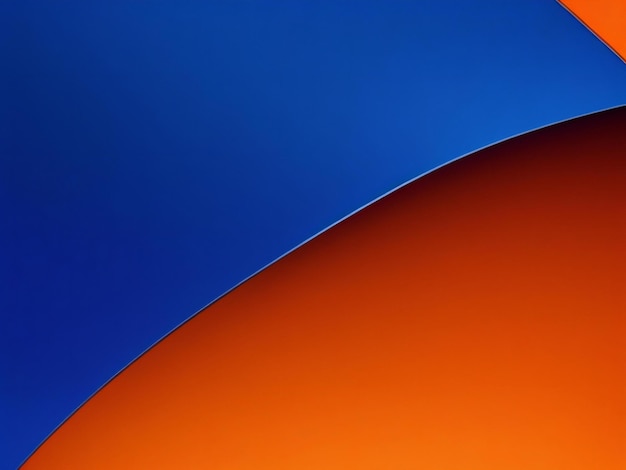 Photo a blue and orange background ai generated